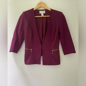 White House Black Market Three Quarter Sleeve Blazer